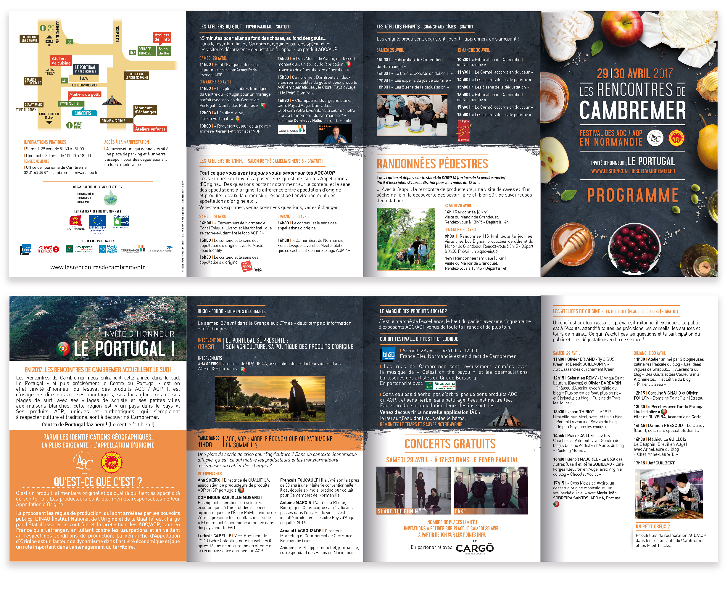 Dépliant - salle de presse - Programme - Festival 2017 Dépliant - sallle de presse AOC et AOP- festival